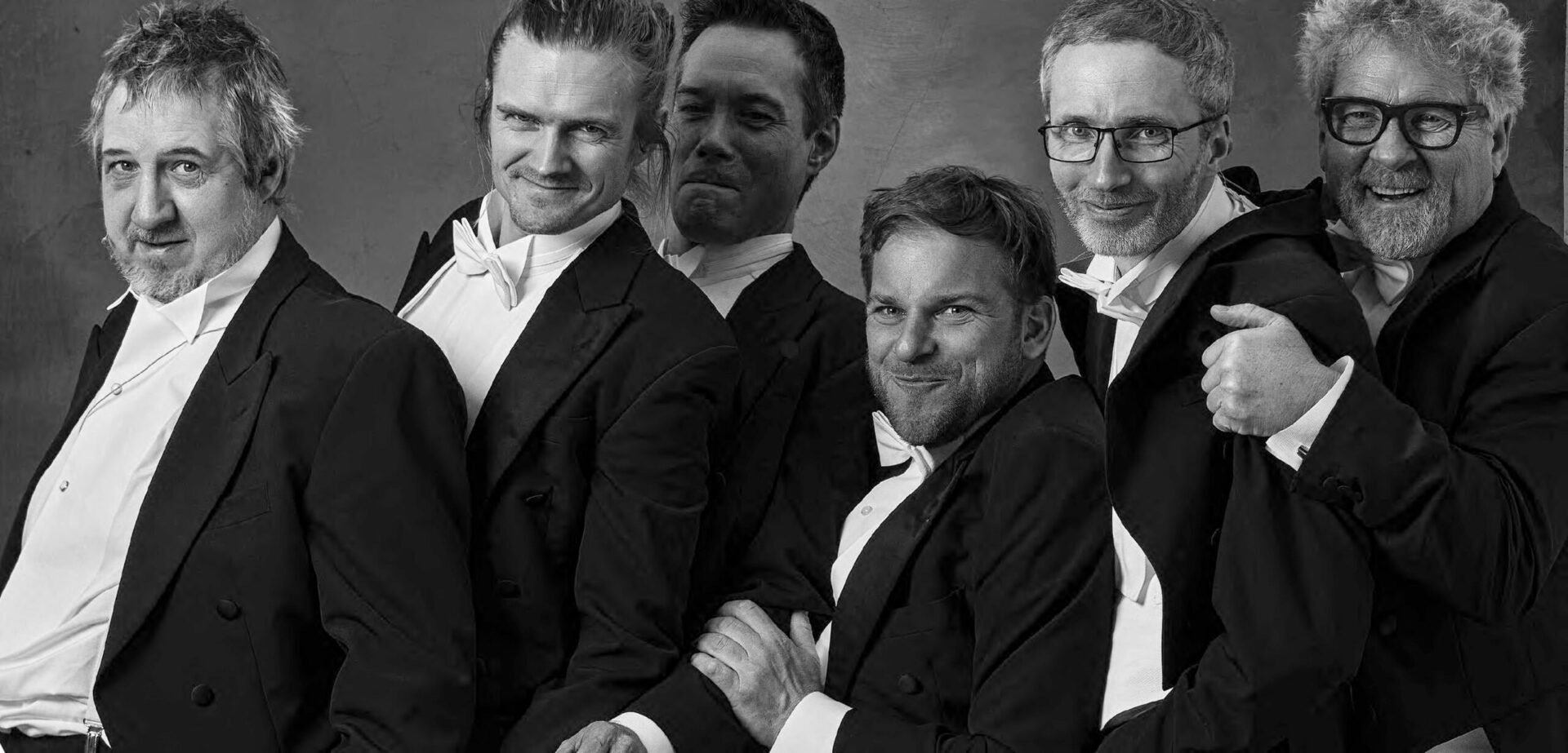 Bandet Vamp i svart hvitt.