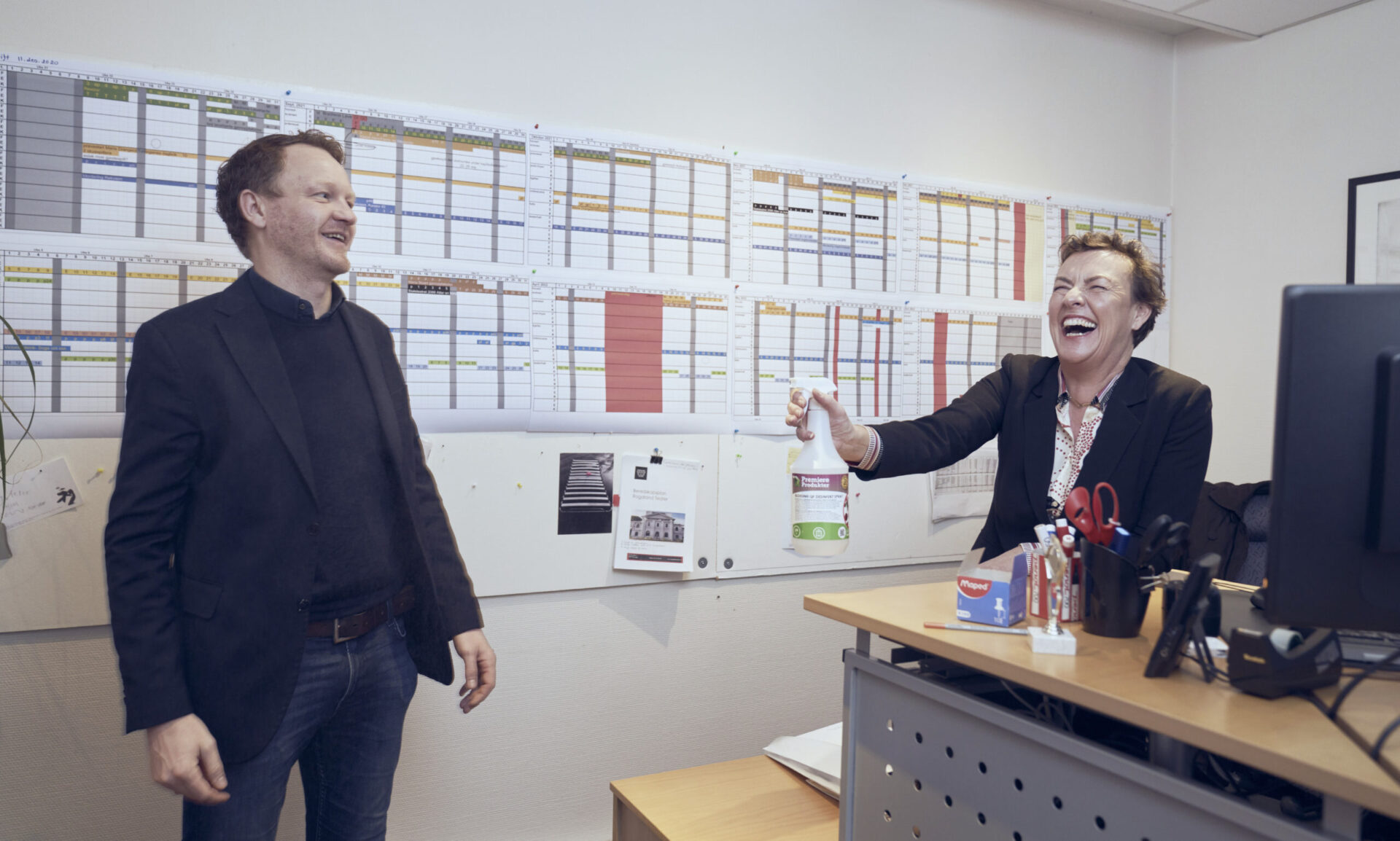 Teatersjef Glenn André Kaada og direktør Ellen Math Henrichsen