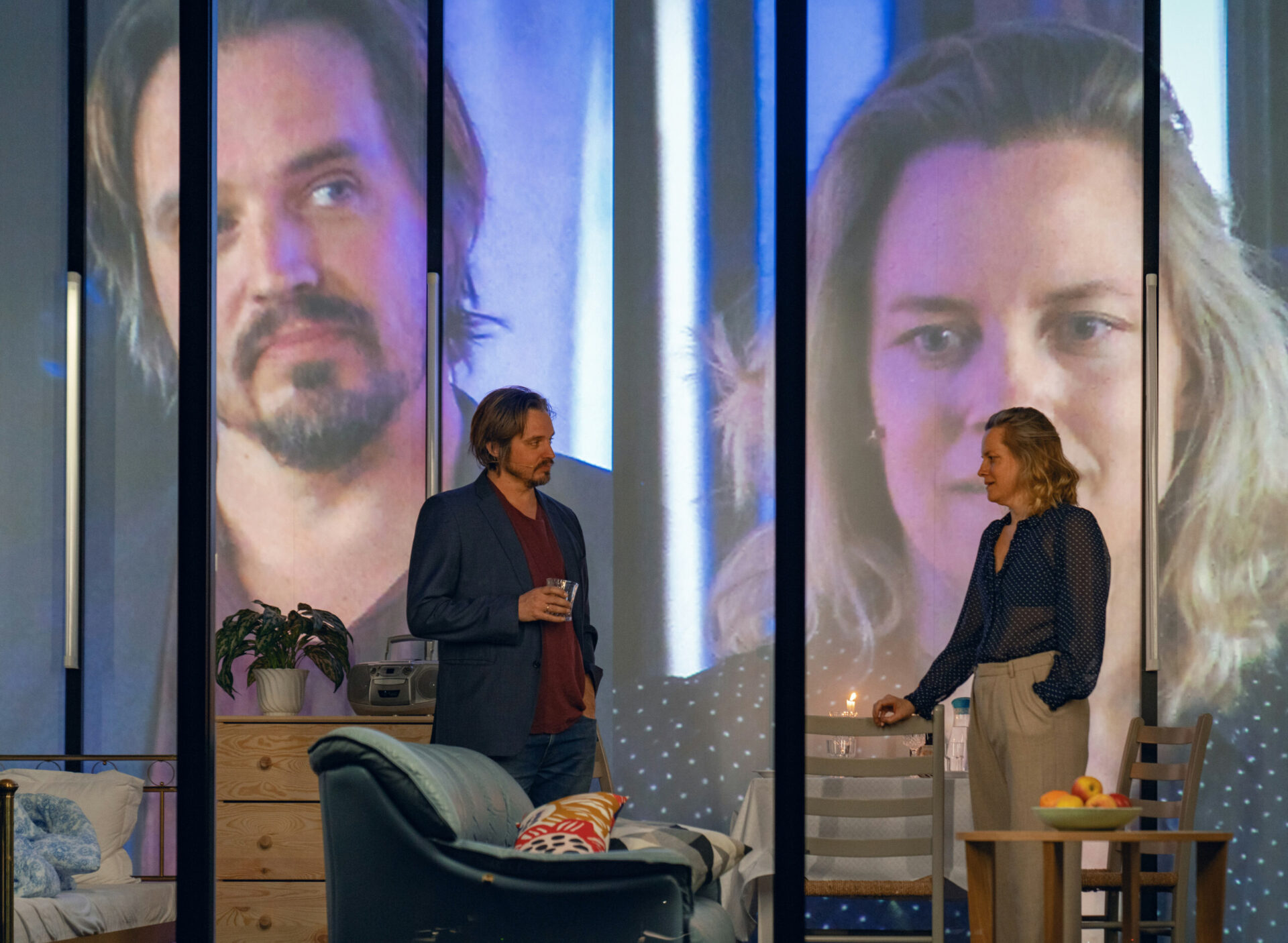 Nina Ellen Ødegård og Anders Dale i Scener fra et ekteskap