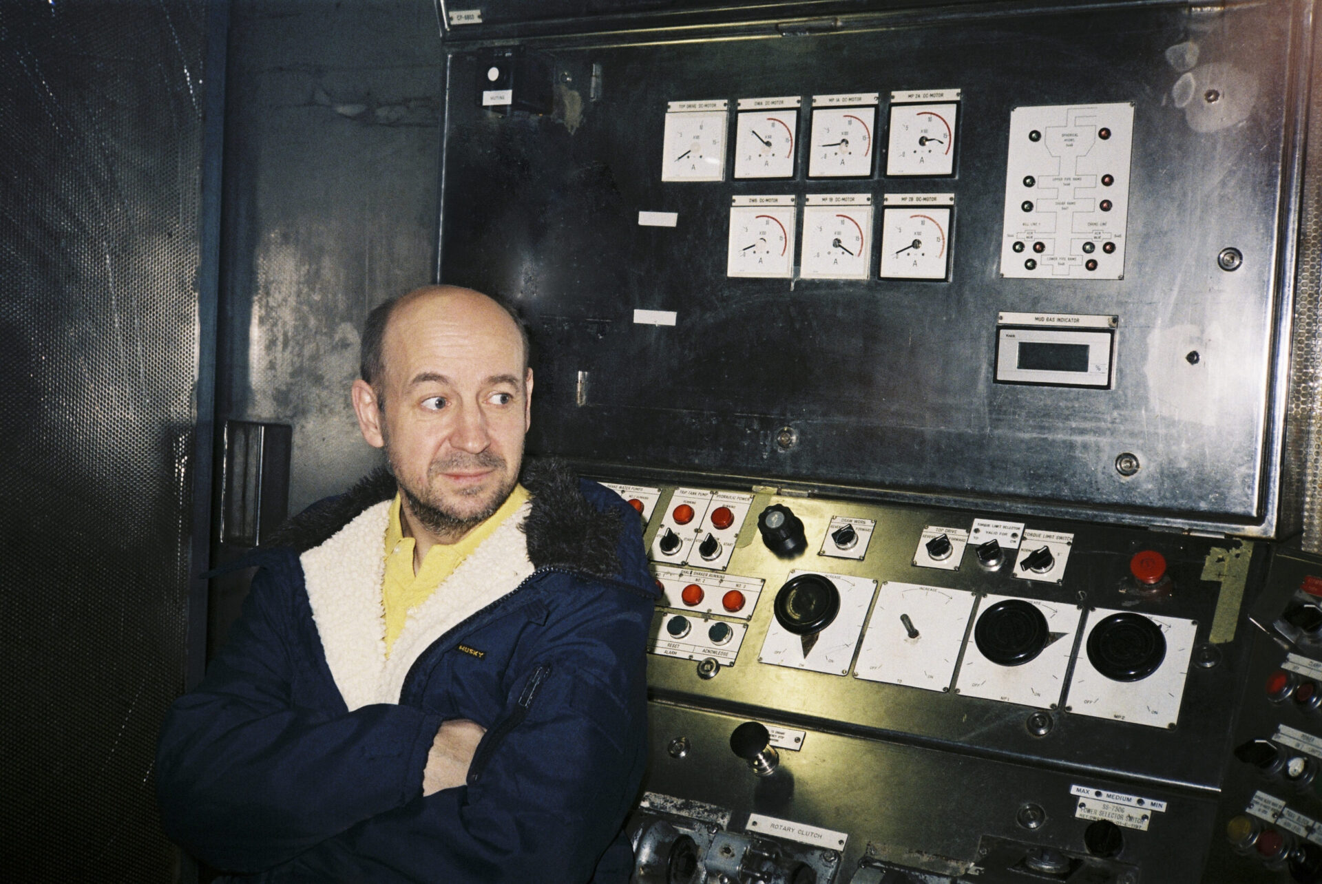 Øystein Martinsen i et kontrollrom på Oljemusset