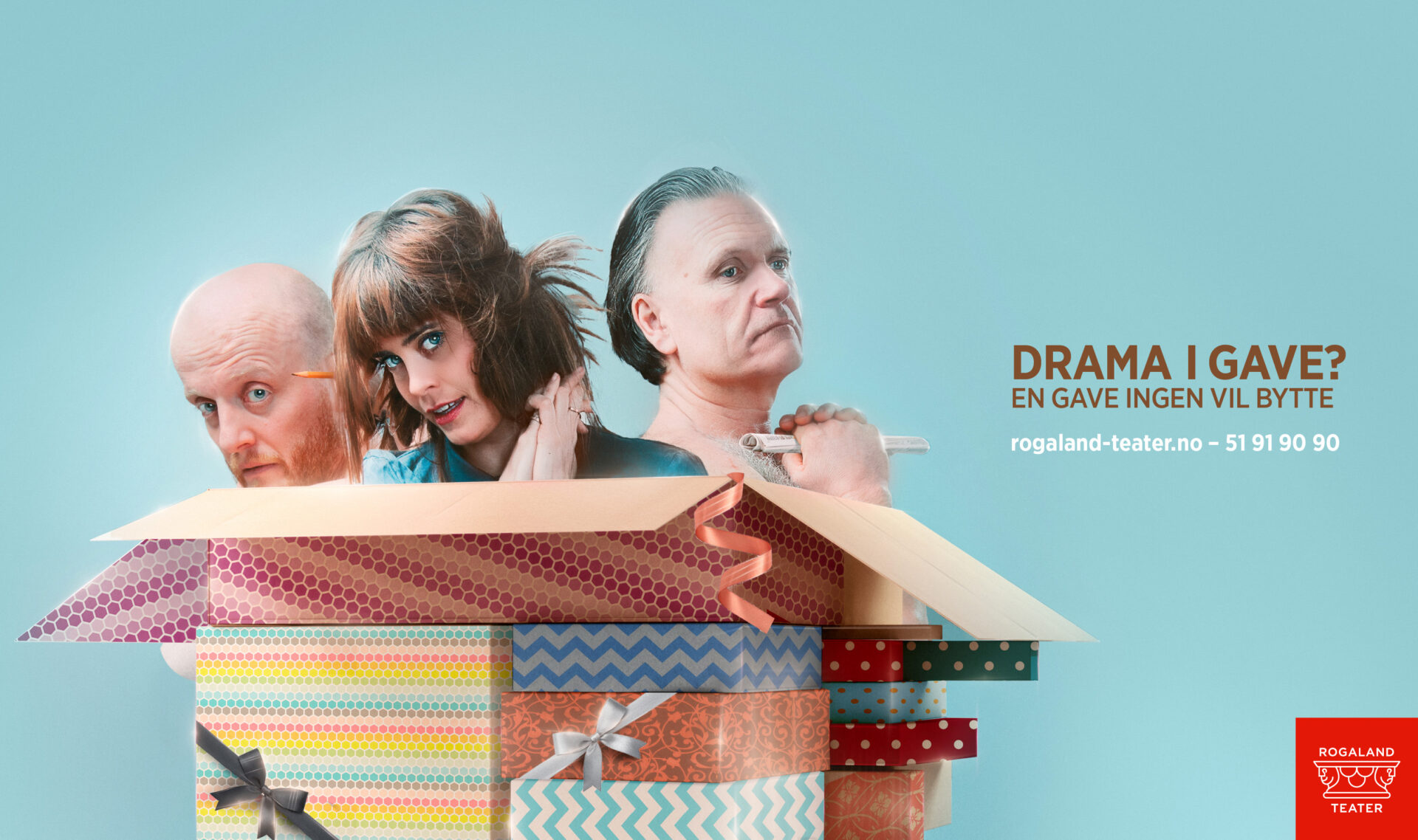 Gavekort hos Rogaland Teater. Drama i gave? En gave ingen vil bytte