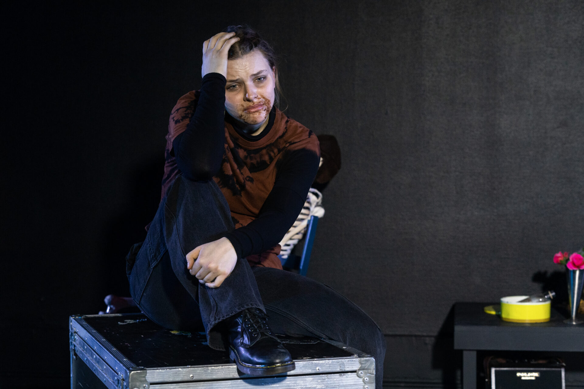 Jente som er lei seg.