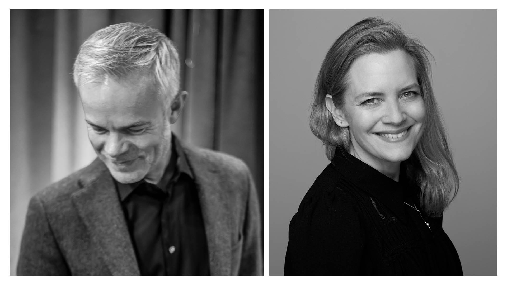 Portrett av Tore Renberg og Nina Ellen Ødegård