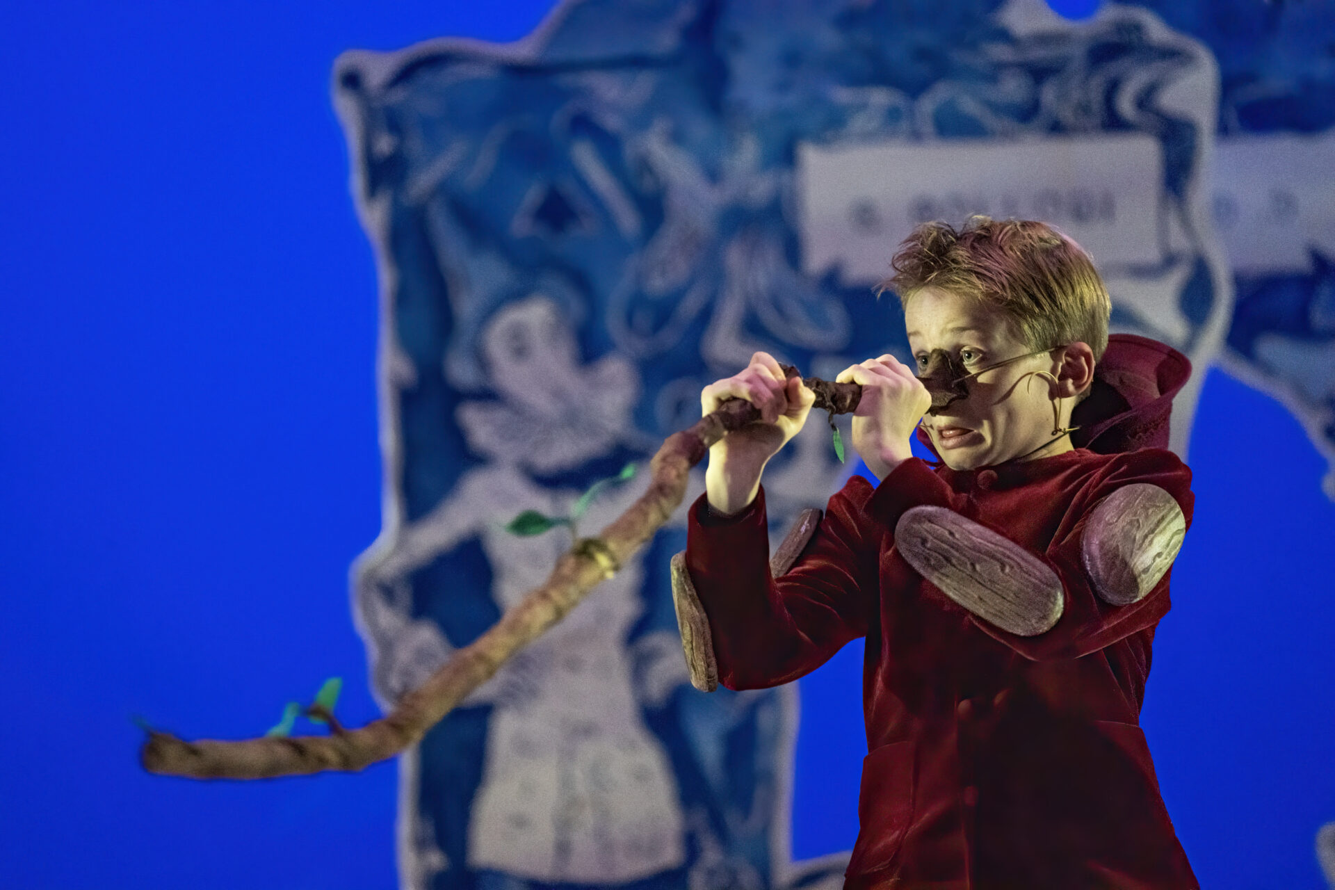 Pinocchio har en lang nese av tre